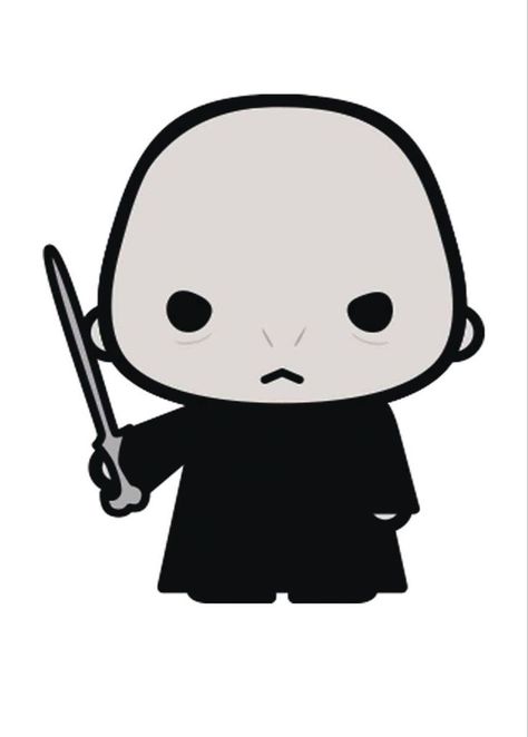 Voldemort Drawing, Buckbeak Harry Potter, Harry Potter Vs Voldemort, Chibi Harry Potter, Harry Potter Kawaii, Harry Potter Iphone Wallpaper, Harry Potter Chibi, Stickers Harry Potter, Harry Potter Voldemort