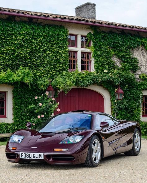 Burgundy Car, Mclaren P1, Mclaren F1, Dark Burgundy, Wine Red, Dream Cars, Bmw Car, Bmw, Cars