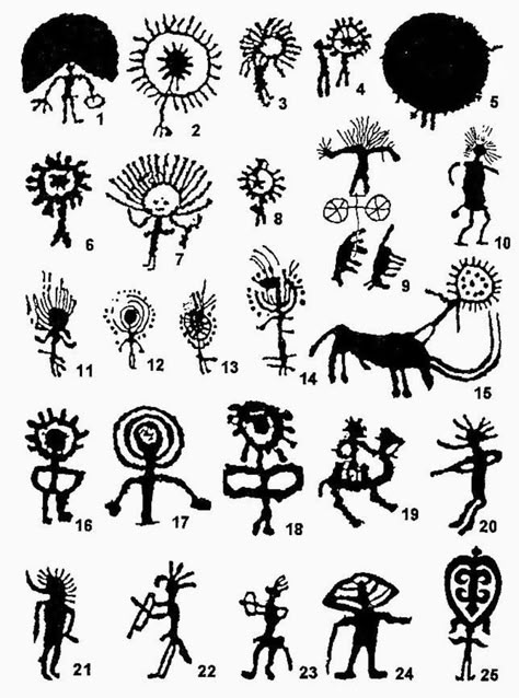 Petroglyphs Art, Art Symbols, Ancient Tattoo, Prehistoric Art, Art Ancien, Tattoo Black, Cave Paintings, Ancient Symbols, Native Art