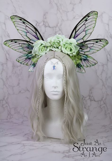 Faerie Costume, Fairy Headpiece, Festival Fairy, Fantasy Crown, Headpiece Diy, Cute Hair Colors, Fairy Crown, Fairy Festival, Halloween Fairy