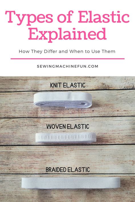 Types Of Elastic For Sewing, Patchwork, Molde, Types Of Seams Sewing, Simple Sewing Clothes, New Sewing Projects, Fabric Types And Uses, Unique Sewing Ideas, Basic Sewing Skills