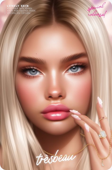 Second Life Face, Imvu Face, No Brows, Faces Female, Imvu Edits, Procreate Ideas, Face Ideas, The Sims 4 Skin, Makeup Drawing