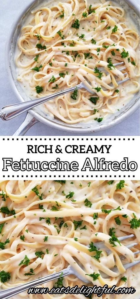 How To Make Fettuccine Sauce, Thick Alfredo Sauce Recipe, Spagetti Alfredo Recipes, Fettachini Alfredo Recipes, Spaghetti Alfredo Recipes, Easy Fettucini Alfredo, Fettuccine Sauce, Spaghetti Fettuccine, Fetuchini Alfredo