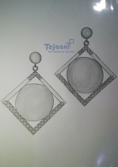 Our goal at Tejaani is to create jewellery that will always delight you, jewelry that makes a statement and depicts your personality, something that you would treasure for life. We invite you to experience this world of beauty and sincerely hope you enjoy every moment that you indulge yourself in it. Pencil Jewelry Design, Earrings Sketch Design, Earings Drawing Design, Earrings Drawing Sketch, Jewellery Sketches Jewelry Drawing, Jewelry Sketch Design, Exam Illustration, Earrings Sketch, Sketching Jewelry