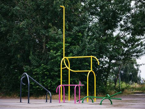 Children's Playground Equipment, Playgrounds Architecture, Public Playground, Animal Cushions, Green Animals, Playground Design, Old Factory, Interactive Installation, Urban Furniture