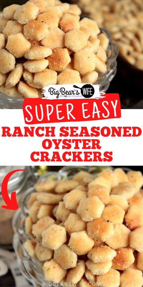 Ranch Crackers Recipe, Oyster Cracker Snack, Oyster Crackers Recipe, Seasoned Oyster Crackers, Ranch Oyster Crackers, Ranch Crackers, Seasoned Crackers, Oyster Crackers, Boat Food