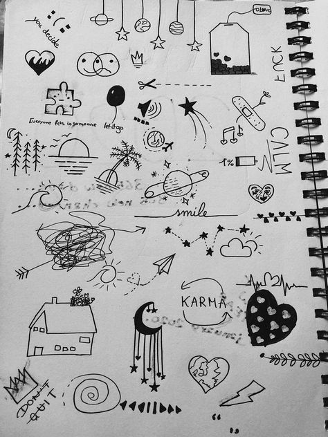 Doodle Art For Notebook, Cute Notebook Drawings Doodles, Notebook Art Drawings Easy, Sketch Book Art Anime, Aesthetic Notebook Doodles, Doodle In Notebook, Doodles In Notebooks, Drawings On Notebooks, Doodling In Books