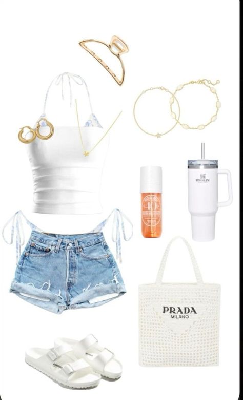 Cute Summer Outfits 2024, Eurotrip Outfits, Cruise Fits, Strand Outfit, Beachy Outfits, Beachy Summer, Preppy Summer Outfits, Dti Outfits, Outfit Inspo Summer