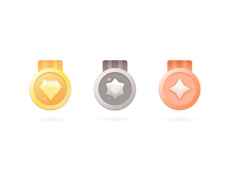 Medal level user medal Mission Icon, Gaming Badges, Web Design Icon, Medical Website Design, Badge Icon, Icon Design Inspiration, Flat Design Icons, Brand Icon, Game Icon