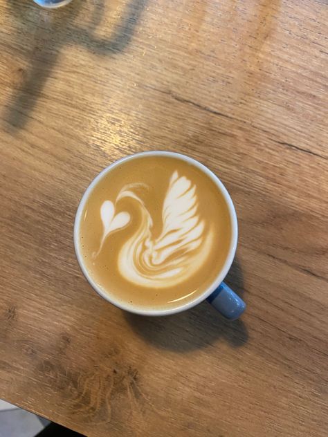 I made it by myself ❤️ #coffee #coffeeaesthetic #latteart #coffeeaddict #swan #aesthetic Swan Latte Art, Dear Best Friend, Latte Art, Coffee Art, Coffee Addict, Iced Coffee, Coffee Lover, Coffee Shop, Coffee Cups