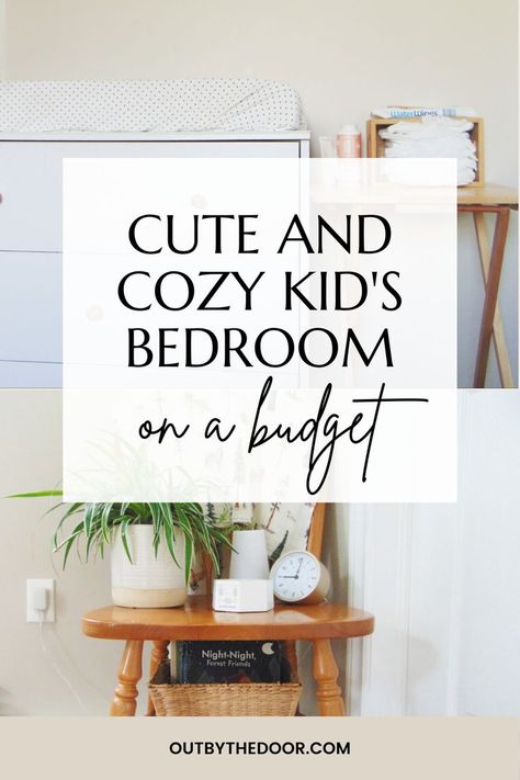 Spare Bedroom Ideas For Grandchildren, Preschooler Bedroom Ideas, Kids Room With Queen Bed, Gender Neutral Childrens Bedroom, Cosy Kids Bedroom, Toddler Neutral Bedroom, Simple Kids Room Ideas, Calm Kids Bedroom, Simple Toddler Bedroom