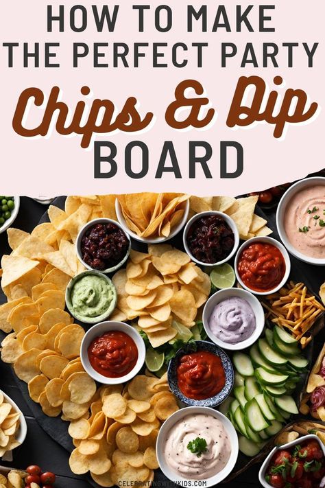 Craft the perfect chips and dip board for your party with these easy tips! Discover the variety of chips and dips, pick the perfect pairings, and ace the presentation effortlessly for a snacking experience that delights everyone. Chips And Dip Board, Chips Charcuterie Board, Dip Board, Mexican Chips, Party Dips Easy, Chips Dip, Vegetable Dips, Chips And Dip, Homemade Chips