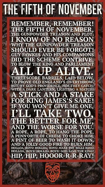 Remember, remember the fifth of November... Remember Remember The Fifth Of November, Remember Remember The 5th Of November, Bonfire Night Quotes, November Poem, Fifth Of November, Ideas Are Bulletproof, 5th Of November, The Fifth Of November, Guy Fawkes Night