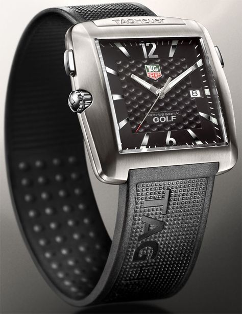 #TAG Heuer golf #watch Golf Watch, Gentleman Watch, Tag Heuer Watch, Watch Review, Tiger Woods, Luxury Watches For Men, Beautiful Watches, Tag Heuer, Sunglasses Shop