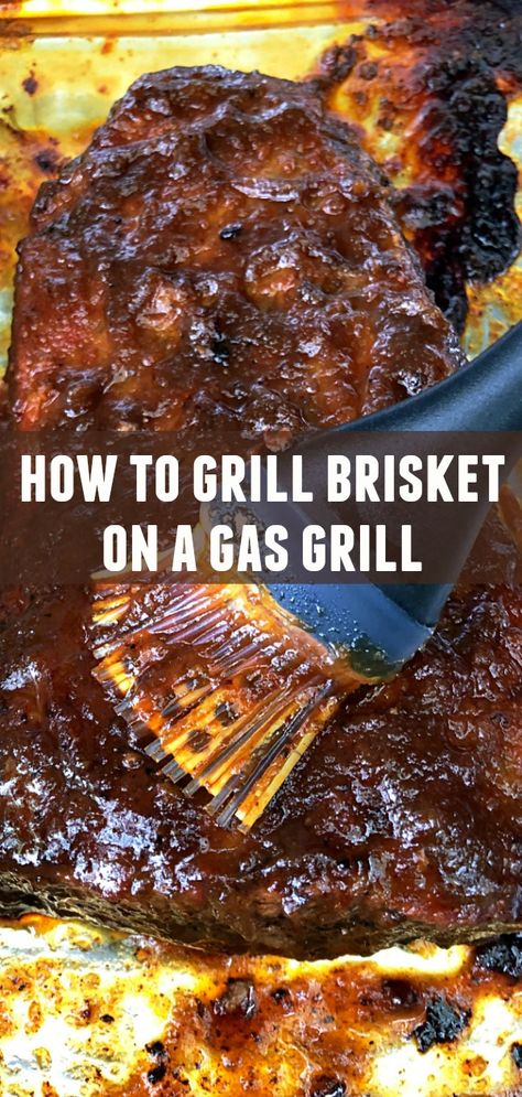 Grilled Brisket Recipes, Grilling Brisket, Steak Ideas, Gas Grill Recipes, Grilled Brisket, Grilling Steak, Brisket Recipes Smoked, How To Cook Brisket, Beef Brisket Recipes