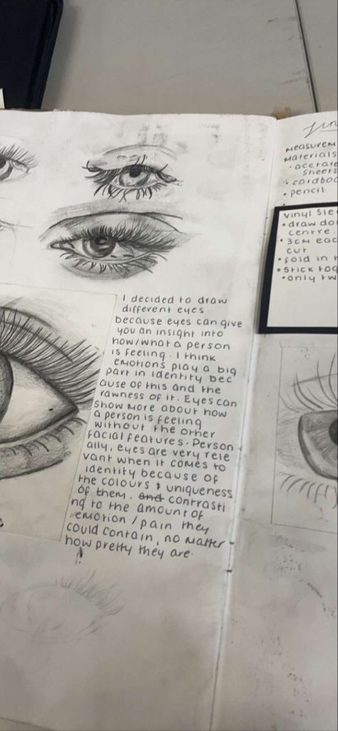 Facial Features Sketch, Identity Drawing Ideas, Gcse Identity, Identity Gcse Art, Gcse Art Identity, Emotions Igcse Art, Gcse Art Sketchbook Facial Features, Gcse Art Sketchbook Emotion, Identity Art Gcse Title Page