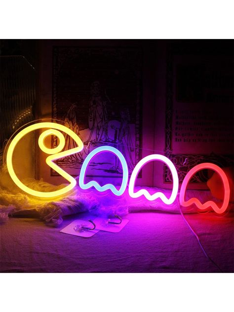 1pc 5v USB lady cute fun bedroom wall hanging decorative backboard neon | SHEIN IL Gamer Bedroom Decor, Gamer Bedroom, Teen Boy Room, Gamer Room Decor, Western Wall Art, Bedroom Wall Hangings, Country Wall Decor, Teenager's Room, Neon Sign Bedroom