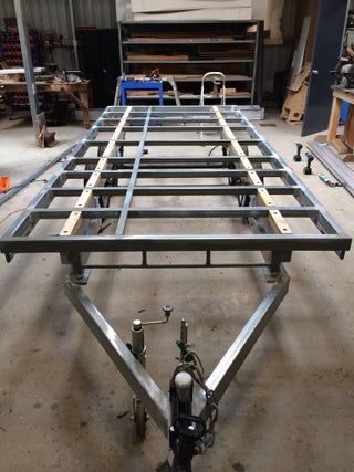 Three Trailers in One - Box, Car and Flat Top. the Box Top Trailer. : 5 Steps (with Pictures) - Instructables Welding Trailer, Homemade Trailer, Work Trailer, Car Box, Trailer Diy, Trailer Plans, Custom Trailers, Tiny House Trailer, Flatbed Trailer