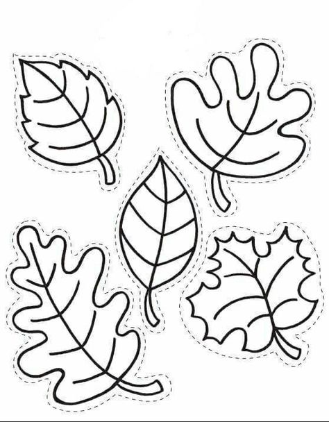 Fall Coloring Pages For Kids, Fall Leaf Template, Thanksgiving Crafts Preschool, Leaf Cutout, Fall Coloring, Adults Coloring, Leaf Template, Fall Coloring Pages, Fall Printables