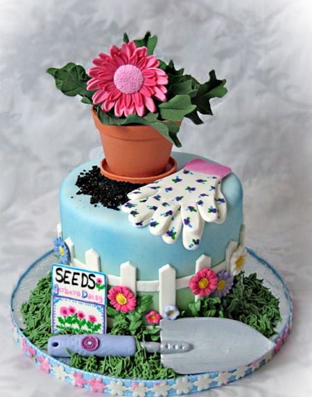 A Chance of Showers can create you a Wedding Shower around this cake's theme! Like A Chance of Showers on facebook!  http://www.facebook.com/chanceofshowersonline?ref=tn_tnmn Cake With Flowers, Daisy Cakes, Cake Wrecks, Garden Cakes, Spring Cake, Unique Cakes, Novelty Cakes, Special Cake, Occasion Cakes