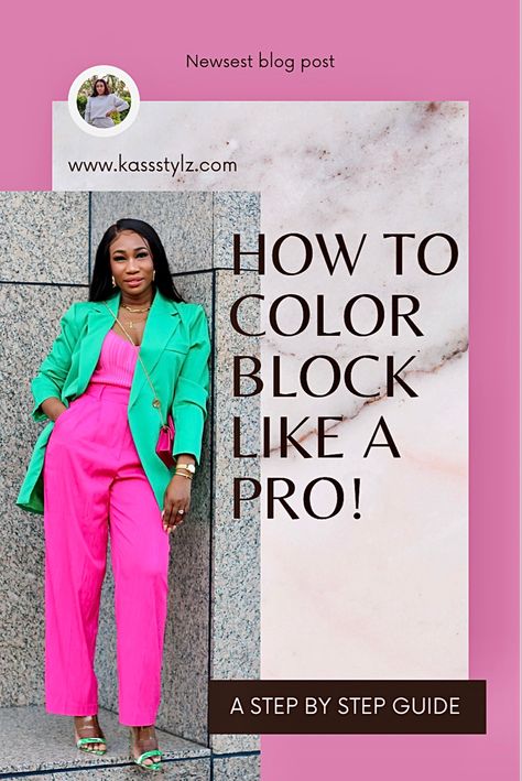 Black And White Color Block Outfit, How To Colour Block Outfits, Bright Outfits Women, Colour Blocking Fashion 2023, Color Block Orange Outfit, Mixed Color Outfits, Colourful Casual Outfits For Women, Colour Blocking Ideas, How To Color Block Outfits