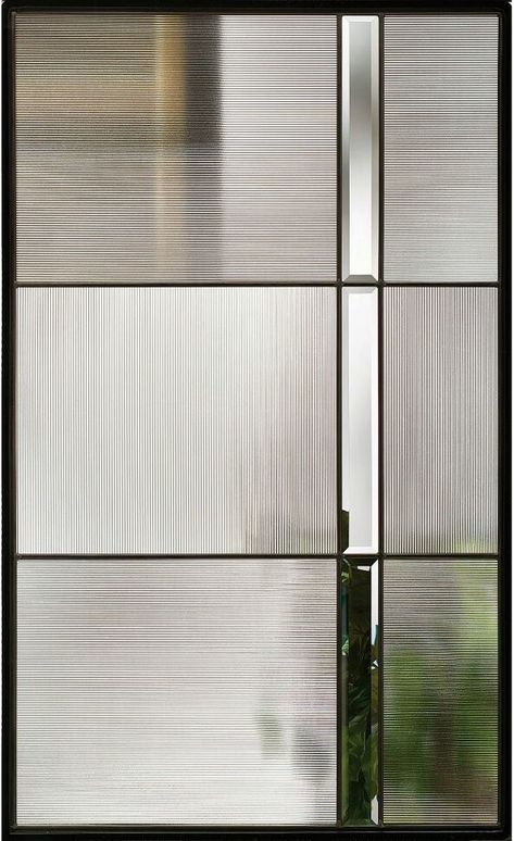 Reeded Glass, Door Glass Design, Glass Partition, Partition Design, Flute Glass, Screen Design, Glass Cabinet, Window Design, Modern Glass