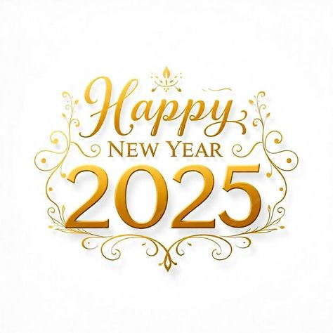 Ai generated Happy New Year 2025 | Premium AI-generated image 2025 New Year, Happy New Year 2025, Happy New Year Typography, Happy New Year Letter, New Year Typography, New Year Text, Artsy Background, New Year's Cake, Happy New Year Design