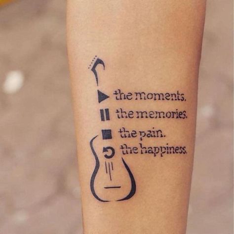 Guitar Tattoo, A Tattoo, Tattoo Ideas, Guitar, Tattoos, Music