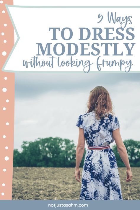 Are you looking for ways to dress modestly without compromising on style? You're in luck! Learn how to dress modestly and look your best with these 5 easy tips. Find out more and say goodbye to frumpy fashion! Modest Not Frumpy, Biblical Modesty Modest Clothing, How To Dress Modestly, Modest Catholic Outfits, Biblical Modesty, Modest Capsule Wardrobe, Christian Modest Outfits, Modest Fashion Christian, Mother Culture