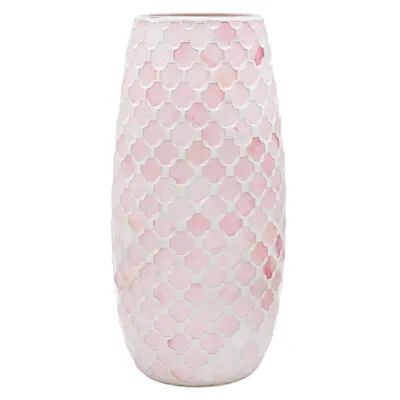 Search Results Grace Mitchell, Cool Home Decor, Summer Room Decor, Pink Mosaic, Pink Glass Vase, Mosaic Vase, Small Window Curtains, College House, Beachy Room