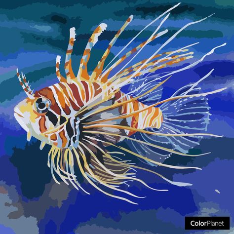 Oil Painting Ideas For Beginners, Oil Painting Ideas, Oil Painting App, Oil Painting Supplies, Beach Art Painting, Painting Ideas For Beginners, Simple Canvas Paintings, Lion Fish, Fish Sculpture