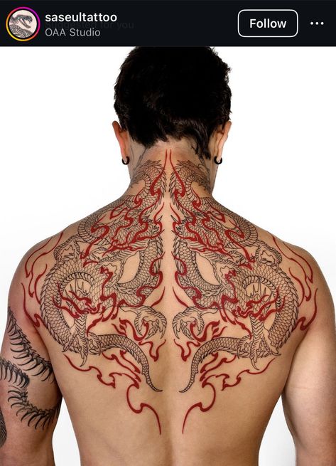 2 Headed Dragon, Three Headed Dragon, Mother Mary Tattoos, Fire Work, Tattoo Japanese Style, Melbourne Tattoo, Side Neck Tattoo, Neck Tattoos Women, Full Back Tattoos