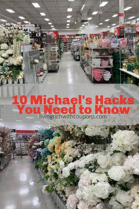 Shopping at Michael’s is always an adventure! You never know what you’ll find or what kind of deal you’ll get! We always want you to be prepared and know what you’re looking for and what you should bring with you! That’s where these helpful 10 tips come in! #michaelshacks #craftshoppingtipsandtricks Michaels Crafts Diy, Michaels Crafts, Michaels Store, Living Rich, Best Hacks, Rich Living, Starburst Mirror, Saving Strategies, Saving Hacks