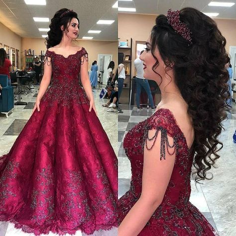 Image may contain: 1 person, standing Engagement Gowns Elegant Western, Hair Styles For Gowns Western, Gown Engagement Indian, Hairstyles For Gowns Western, Gown Hairstyle Evening, Engagement Gown Hairstyle, Hairstyle For Party Wear Gown, Hairstyle With Gown Western, Reception Frocks For Bride