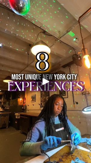 91K views · 12K reactions | Fun Activities & Experiences  In New York City👇🏾🤸🏾‍♂️

New York City has so many incredible experiences that is worth trying if you’re looking for things to do that doesn’t always  involve  going out to eat at a restaurant.
These activities you can do solo or with a group of friends or family. They could also make for an amazing unique date night experience in New York 

🏠I’ve highlighted 8 amazing must visit activities in New York in video but sharing below some additional options.

(Feel free to share your favorite activities in New York in the comments):

•Electric Shuffle (shuffleboard bar)
•Puppy Sphere (puppy yoga) 
•Wildplay Jones Beach
•Sweet Rehab Baking Class
•Wick and Pour (fun cake making class)
•Shiny Sparkle Labs 
•Spy Games (interactive game Nyc Activities, New York Activities, Puppy Yoga, Jones Beach, A Group Of Friends, Out To Eat, Cake Making, Interactive Game, Nyc Trip