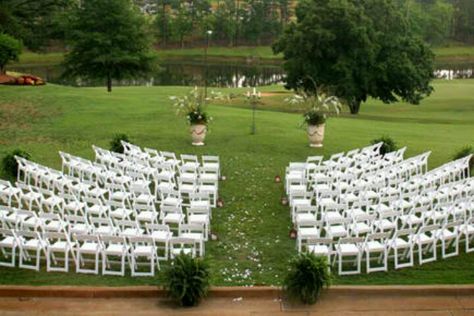 I like the rounded seating look Wedding Ceremony Chairs, Seating Arrangement Wedding, Candle Lighting Ceremony, Wedding Ceremony Seating, Backyard Wedding Ceremony, Ceremony Chairs, Ceremony Seating, Summer Wedding Colors, Aisle Decor