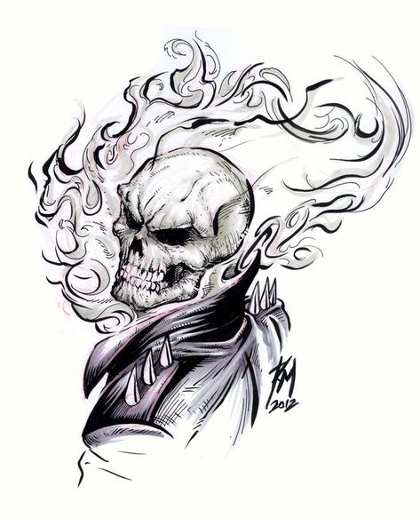 Goofy rider Ghost Rider Tattoo Ideas, Ghost Rider Art, Ghost Rider Skull, Ghost Rider Drawing, Tattoos Black And White, Ghost Rider Tattoo, Ghost Rider Pictures, Ghost Rider Wallpaper, Andermatt