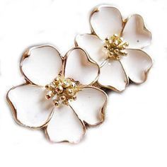 Jasmine earrings Floral, Flowers, Flower Earrings, Flower Power, Floral Rings, Gold Rings, Gold