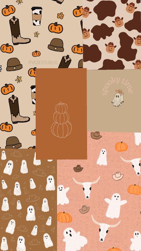 #halloween #wallpapers#fall#autumn#western Halloween Cowgirl Wallpaper, Fall Country Backgrounds, Western Thanksgiving Wallpaper, Fall Western Wallpaper, Western Halloween Wallpaper, Iphone Wallpaper Rustic, Wallpapers Fall, Country Backgrounds, Halloween Wallpapers