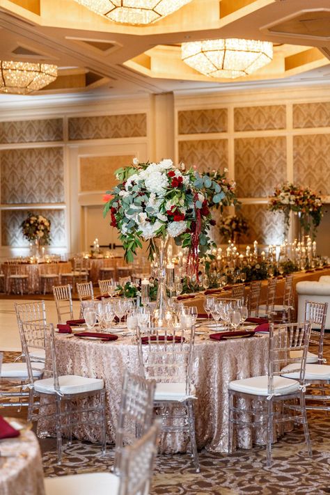 Wedding Decorations Table Settings, Gold Wedding Reception, Autumn Wedding Reception, Wedding Ceremony Ideas, Tall Wedding Centerpieces, Barn Wedding Decorations, Wedding Planning Decor, Wedding Floral Centerpieces, Reception Centerpieces