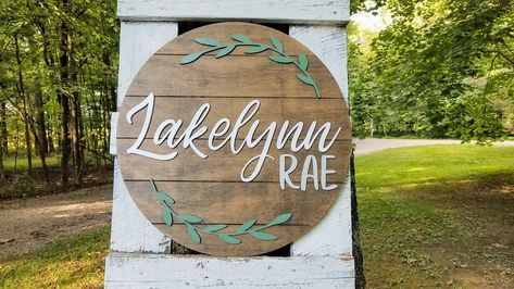 Sage Wreath, Baby Name Decorations, Country Baby Names, Children Names, Southern Baby, Shiplap Sign, Ship Lap, Sweet Baby Names