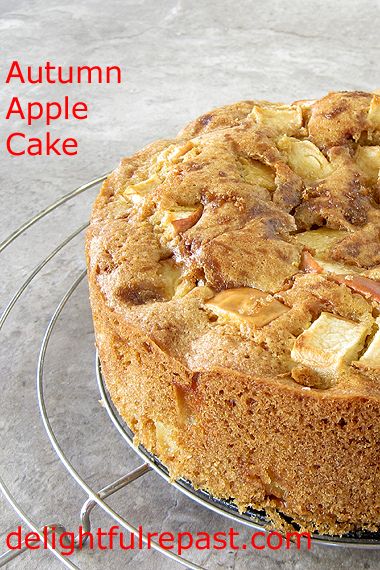 Autumn Apple Cake / www.delightfulrepast.com Fluffy Apple Cake, Apple Cake Made With Box Cake, Bananas Pancake, Apple Pie Cake Recipe, Best Cooking Apples, Apples Desserts, Apple Crumb Cake Recipe, Apple Desert, Craving Cake