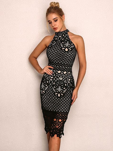 Crochet Party, Guipure Lace Dress, Vintage Party Dresses, Party Dresses Online, Affordable Prom Dresses, Sleeveless Bodycon Dress, Long Midi Dress, Prom Dresses Online, White Dresses For Women