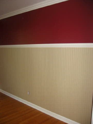 2 tone office? White Beadboard, Tan Walls, Nook Ideas, Garage House, Breakfast Nook, Mobile Home, Office Ideas, Kitchen In, Tan Color