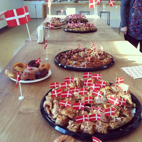 How to Have a Danish Birthday | Daydreaming in Denmark Danish Birthday Party, Danish Birthday Cake, Danish Culture Aesthetic, Happy Birthday Danish, Hygge Birthday, Danish Dessert Recipes Denmark, Scandinavian Birthday, Danish Traditions, Denmark Souvenirs