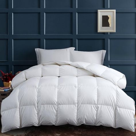 Amazon is selling a 'fluffy and warm' $90 down comforter for just $54, thanks to a clickable 40% coupon Feather Comforter, Down Duvet, Luxurious Bedding, Box Construction, Down Comforters, Bed Comforter Sets, Year 8, Goose Feather, Bedding Essentials