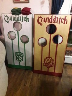 Harry Potter quidditch cornhole Quidditch Cornhole, Harry Potter Motto Party, Harry Potter Weihnachten, Baby Harry Potter, Harry Potter Theme Birthday, Harry Potter Halloween Party, Cumpleaños Harry Potter, Harry Potter Bday, Harry Potter Classroom