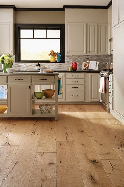 Cottage Flooring, Hardwood Floor Colors, Hickory Flooring, Wood Floors Wide Plank, Flooring Trends, Wooden Floors, Floor Colors, Engineered Hardwood Flooring, Wide Plank