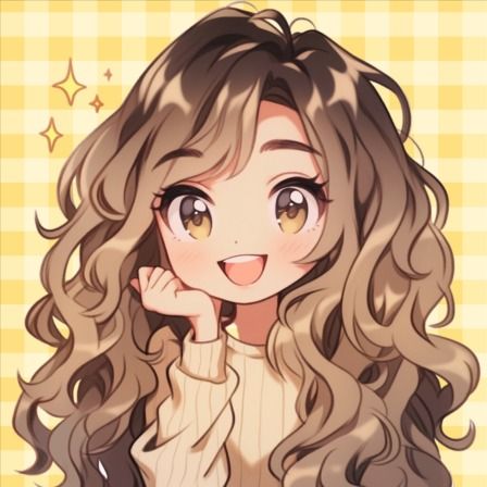 cute anime brunette girl Kawaii Discord Pfp, Pfp Profile Pictures, Chibi Cartoon, Gingham Background, Chibi Eyes, Pokemon Human Form, Anime Summer, Best Wallpaper Hd, Discord Pfp