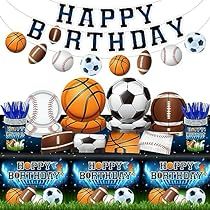 Sports Birthday Shirt, Basketball Birthday Party Decorations Free Printable, Happy Birthday Sports Graphic, Basketball Themed Birthday Party Amazon.com, Sports Birthday Party Boys Amazon.com, Sports Theme Birthday, Sports Birthday Party, Birthday Party Set, Race Car Birthday Party